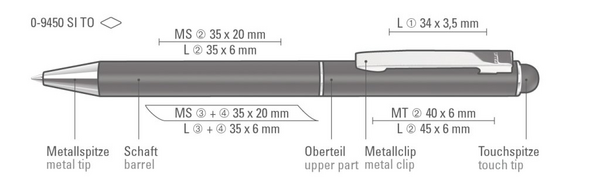 uma Metallkugelschreiber STRAIGHT SI TOUCH