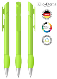 Klio-Eterna Kugelschreiber Cava grip high gloss Ms 43556 - hellgrün TZ