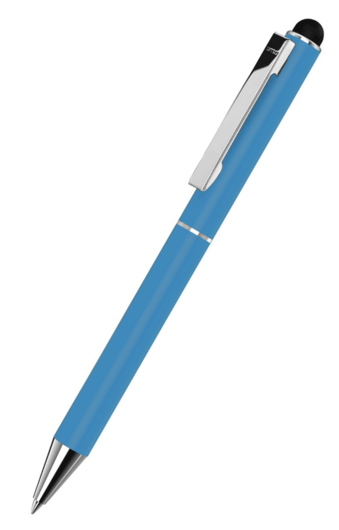 uma Metallkugelschreiber STRAIGHT SI TOUCH - hellblau