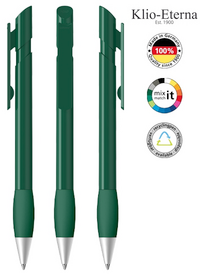 Klio-Eterna Kugelschreiber Cava grip high gloss Ms 43556 - dunkelgrün I
