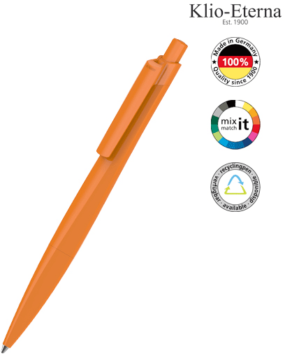 Klio-Eterna Kugelschreiber Shape - dunkelorange