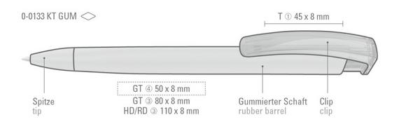 uma Kugelschreiber TRINITY K transparent GUM