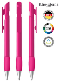 Klio-Eterna Kugelschreiber Cava grip high gloss Ms 43556 - magenta TTV