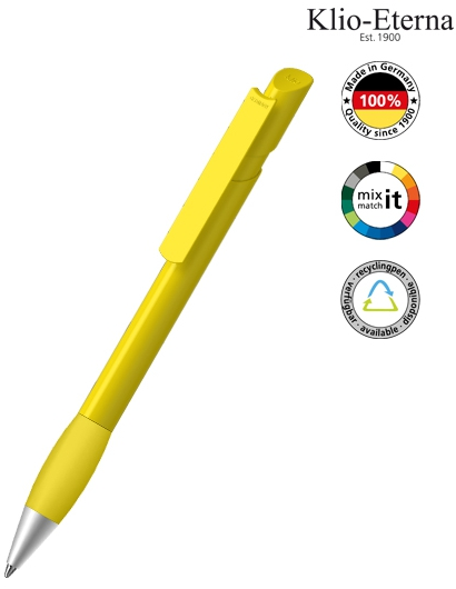 Klio Eterna Kugelschreiber Cava grip high gloss Ms - gelb R
