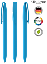 Klio-Eterna Kugelschreiber Cobra matt bio - Cyan TQ bio