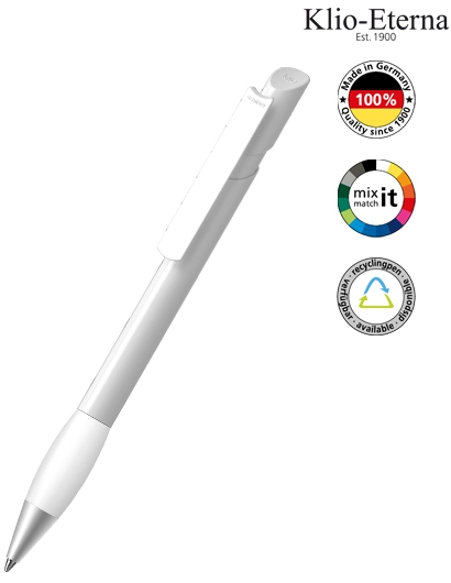 Klio Eterna Kugelschreiber Cava grip high gloss Ms - weiß U