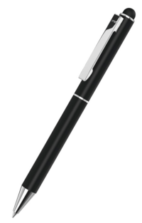 uma Metallkugelschreiber STRAIGHT SI TOUCH - schwarz