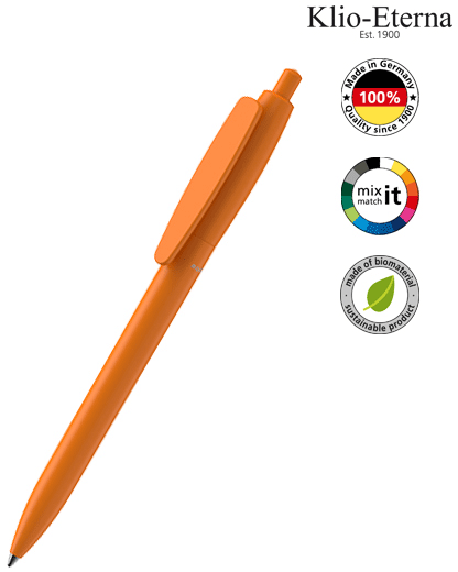 Klio Eterna Kugelschreiber Klix matt bio - orange TL bio