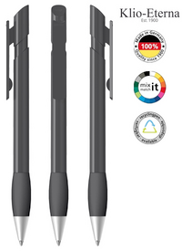 Klio-Eterna Kugelschreiber Cava grip high gloss Ms 43556 - anthrazit C1