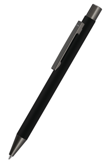 uma Metallkugelschreiber STRAIGHT GUM - schwarz