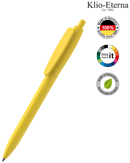 Klio Eterna Kugelschreiber Klix matt bio - gelb R bio