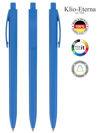 Klio-Eterna Kugelschreiber Qube high gloss 42200 - hellblau F