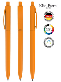 Klio-Eterna Kugelschreiber Qube high gloss 42200 - hellorange TL