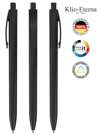 Klio-Eterna Kugelschreiber Qube high gloss 42200 - schwarz A