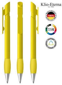 Klio-Eterna Kugelschreiber Cava grip high gloss Ms 43556 - gelb R
