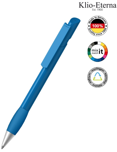 Klio Eterna Kugelschreiber Cava grip high gloss Ms - hellblau F