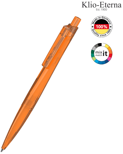 Klio-Eterna Kugelschreiber Shape transparent - orangerot
