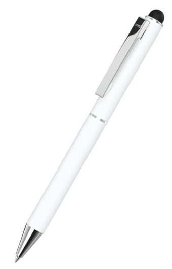 uma Metallkugelschreiber STRAIGHT SI TOUCH - weiß