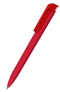 Klio-Eterna Kugelschreiber Trias high gloss/transparent - H rot