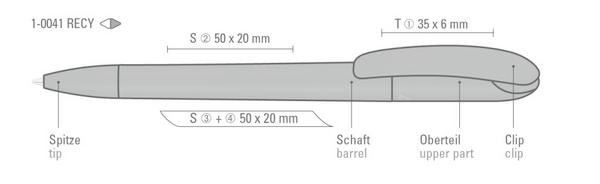 uma Recycling Kugelschreiber CETA RECY