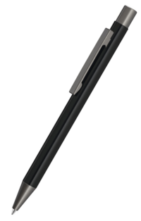 uma Metallkugelschreiber STRAIGHT - schwarz