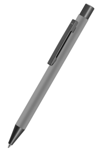 uma Metallkugelschreiber STRAIGHT GUM - grau