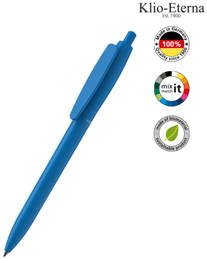Klio Eterna Kugelschreiber Klix matt bio - cyan TQ bio