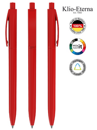 Klio-Eterna Kugelschreiber Qube high gloss 42200 - rot H