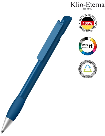 Klio Eterna Kugelschreiber Cava grip high gloss Ms - mittelblau M