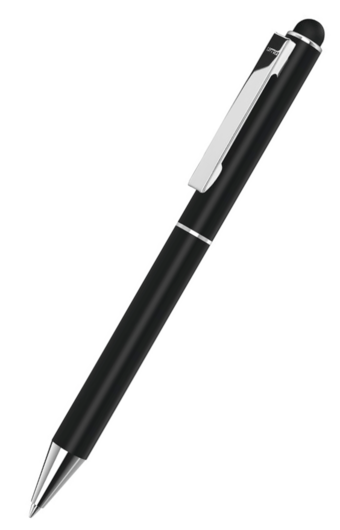 uma Metallkugelschreiber STRAIGHT SI TOUCH - schwarz
