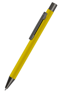 uma Metallkugelschreiber STRAIGHT GUM - gelb