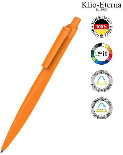 Klio-Eterna Kugelschreiber Shape recycling - hellorange
