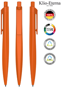 Klio-Eterna Kugelschreiber Shape recycling - W dunkelorange