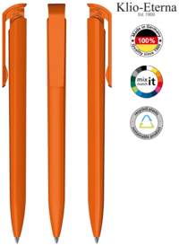 Klio-Eterna Kugelschreiber Trias recycling - W dunkelorange