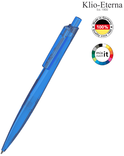 Klio-Eterna Kugelschreiber Shape transparent - blau